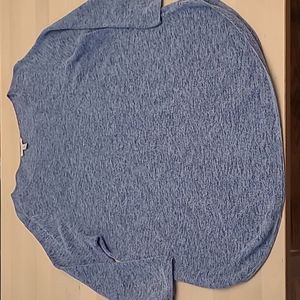 EUC Eileen Fisher Petites Organic Cotton Speckled Blue Lightweight Sweater